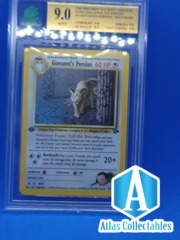 Giovanni's Persian 1st Edition Gym Challenge - 8/132 - MNT 9.0 GRADED - A